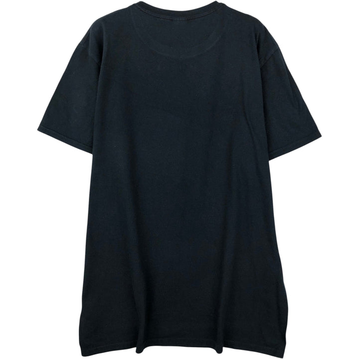 Gildan Foo Fighters Skull Pattern Band T-Shirt (Men's Size L) cotton black type Vintage Second Hand
