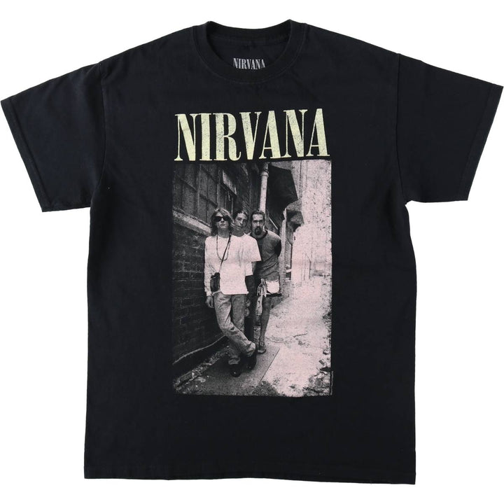 NIRVANA Nirvana Band T-shirt, Band T, Men's S size unclear black type Vintage Second Hand