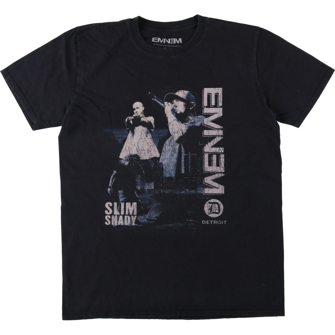 EMINEM Rap T-Shirt, Made in the UK, Men's Size L (approx.) cotton black type Vintage Second Hand