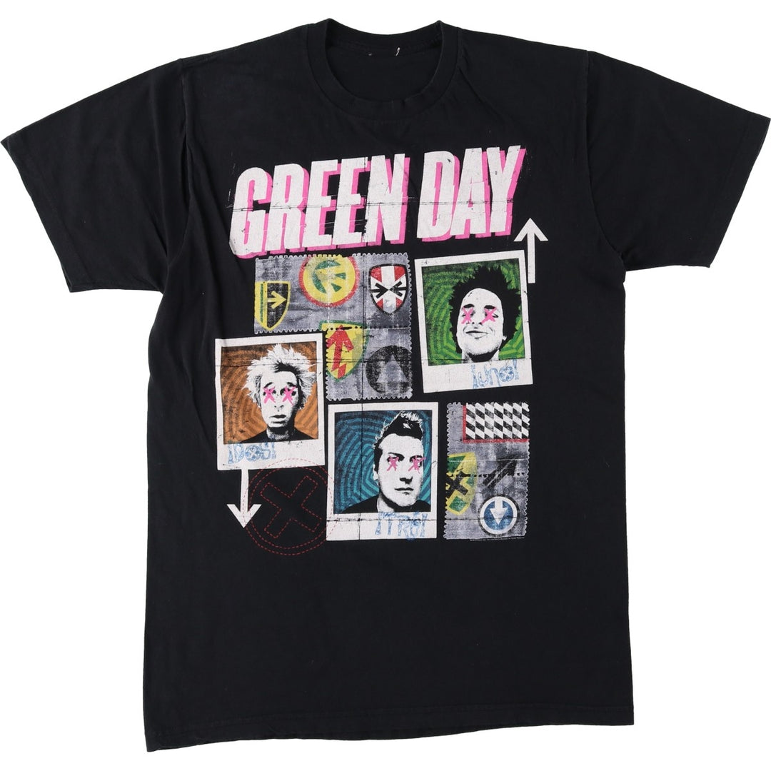GREEN DAY Green Day Band T-shirt Band T Men's XL size unclear black type Vintage Second Hand