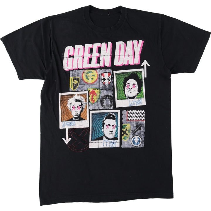 GREEN DAY Green Day Band T-shirt Band T Men's XL size unclear black type Vintage Second Hand