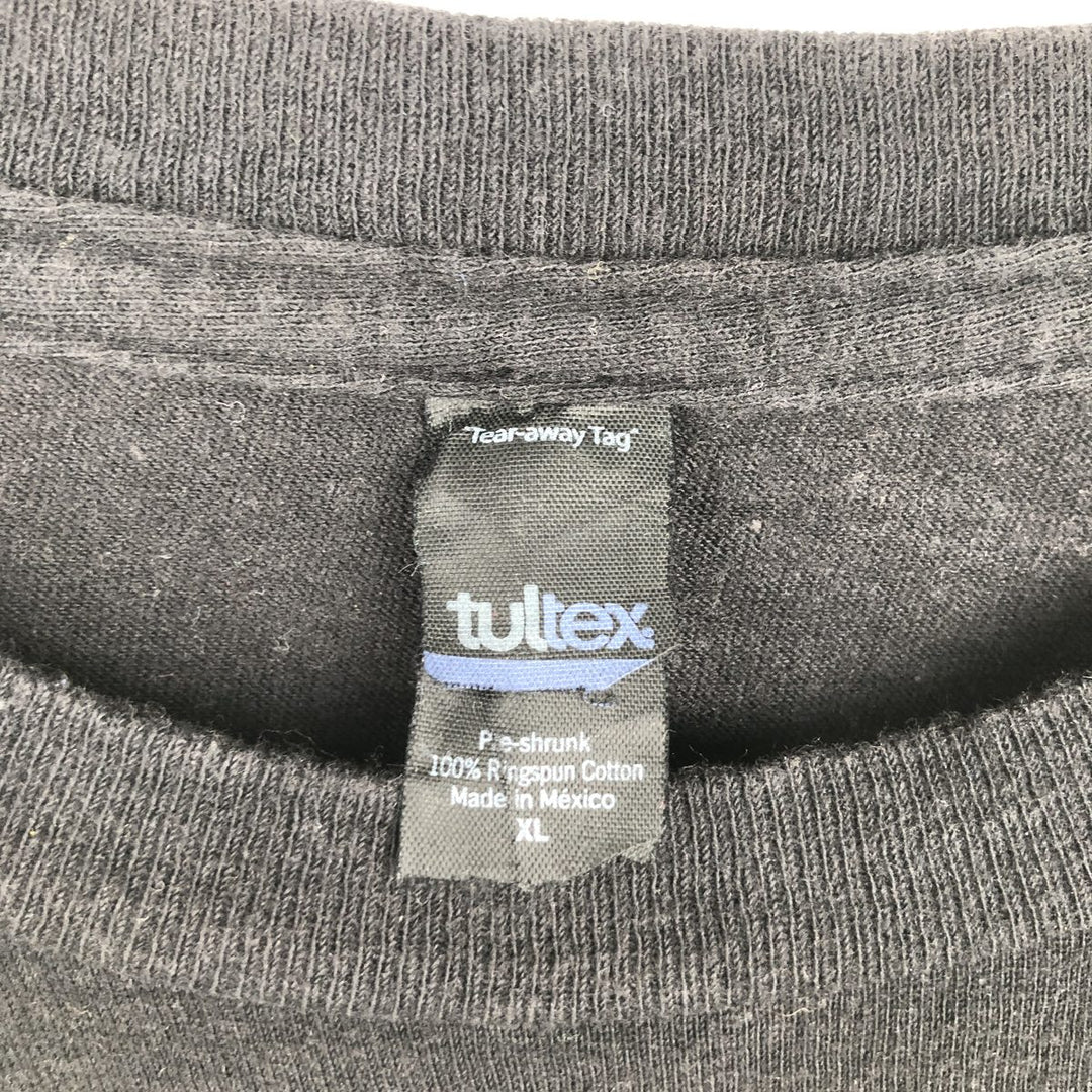 TULTEX JUSTIN BIEBER Band T-Shirt (Men's XL equivalent) cotton black type Vintage Second Hand
