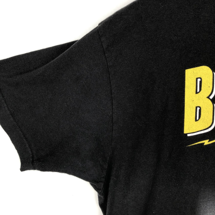 TULTEX JUSTIN BIEBER Band T-Shirt (Men's XL equivalent) cotton black type Vintage Second Hand