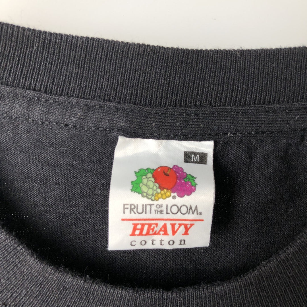 Fruit of the Loom Heavy Cotton Iron Maiden Band T-Shirt (Men's Size M) cotton black type Vintage Second Hand