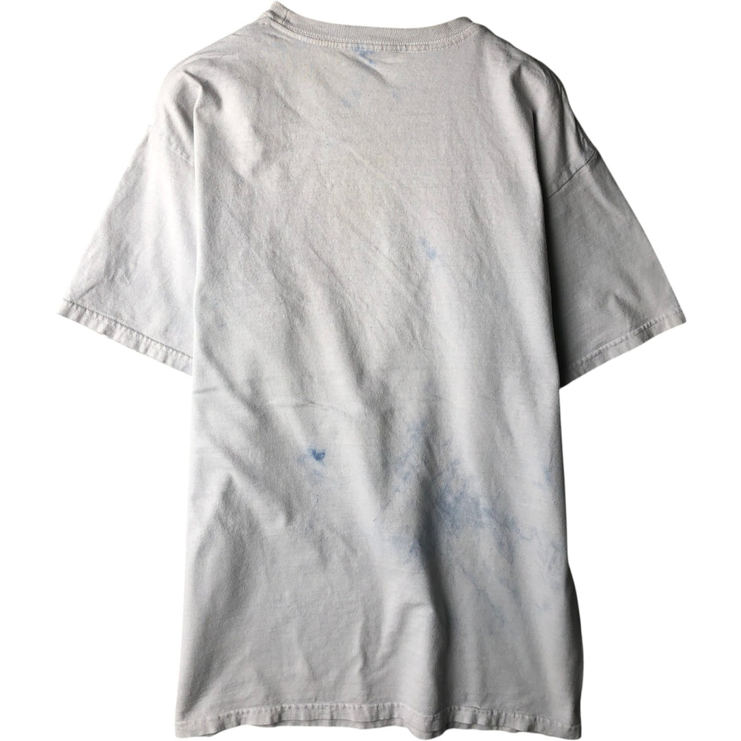 BRITNEY SPEARS Tie-dye Pattern Band T-shirt (Men's XL equivalent) unclear white type Vintage Second Hand
