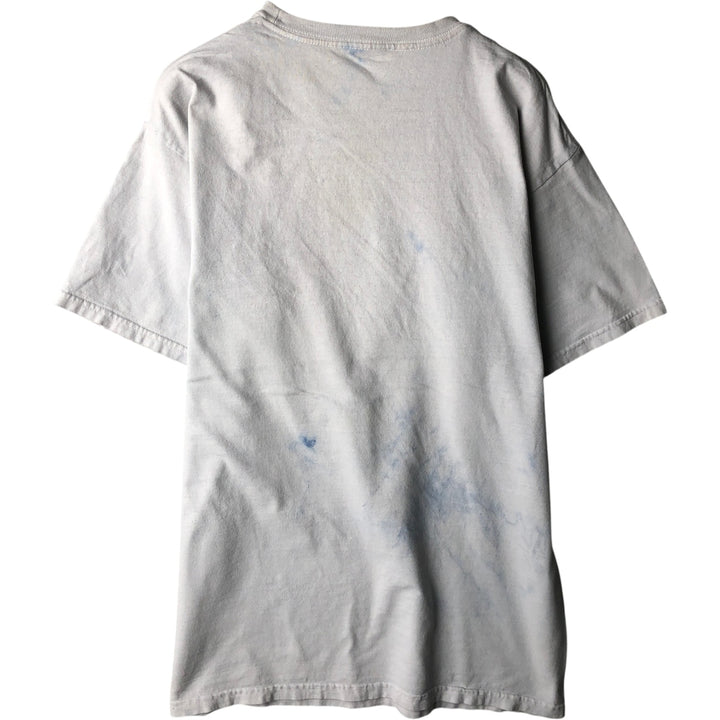 BRITNEY SPEARS Tie-dye Pattern Band T-shirt (Men's XL equivalent) unclear white type Vintage Second Hand