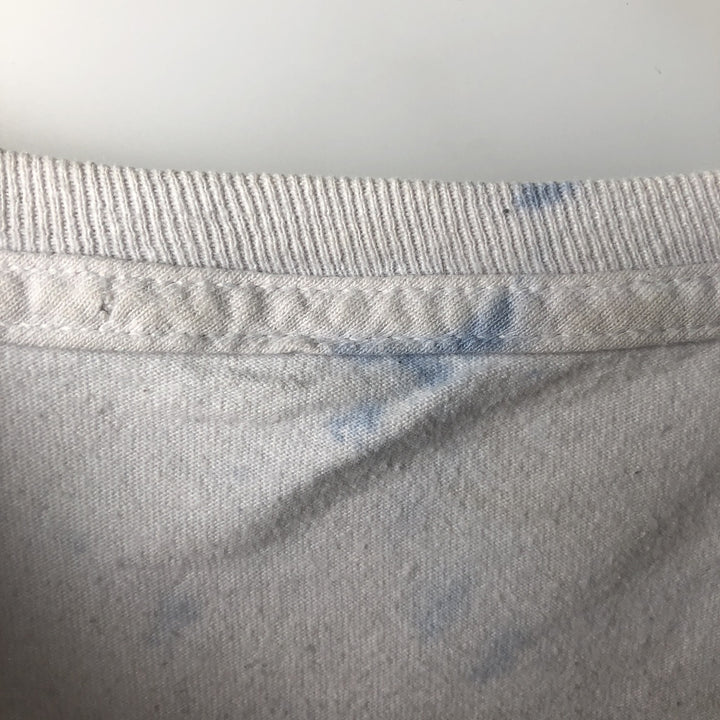 BRITNEY SPEARS Tie-dye Pattern Band T-shirt (Men's XL equivalent) unclear white type Vintage Second Hand