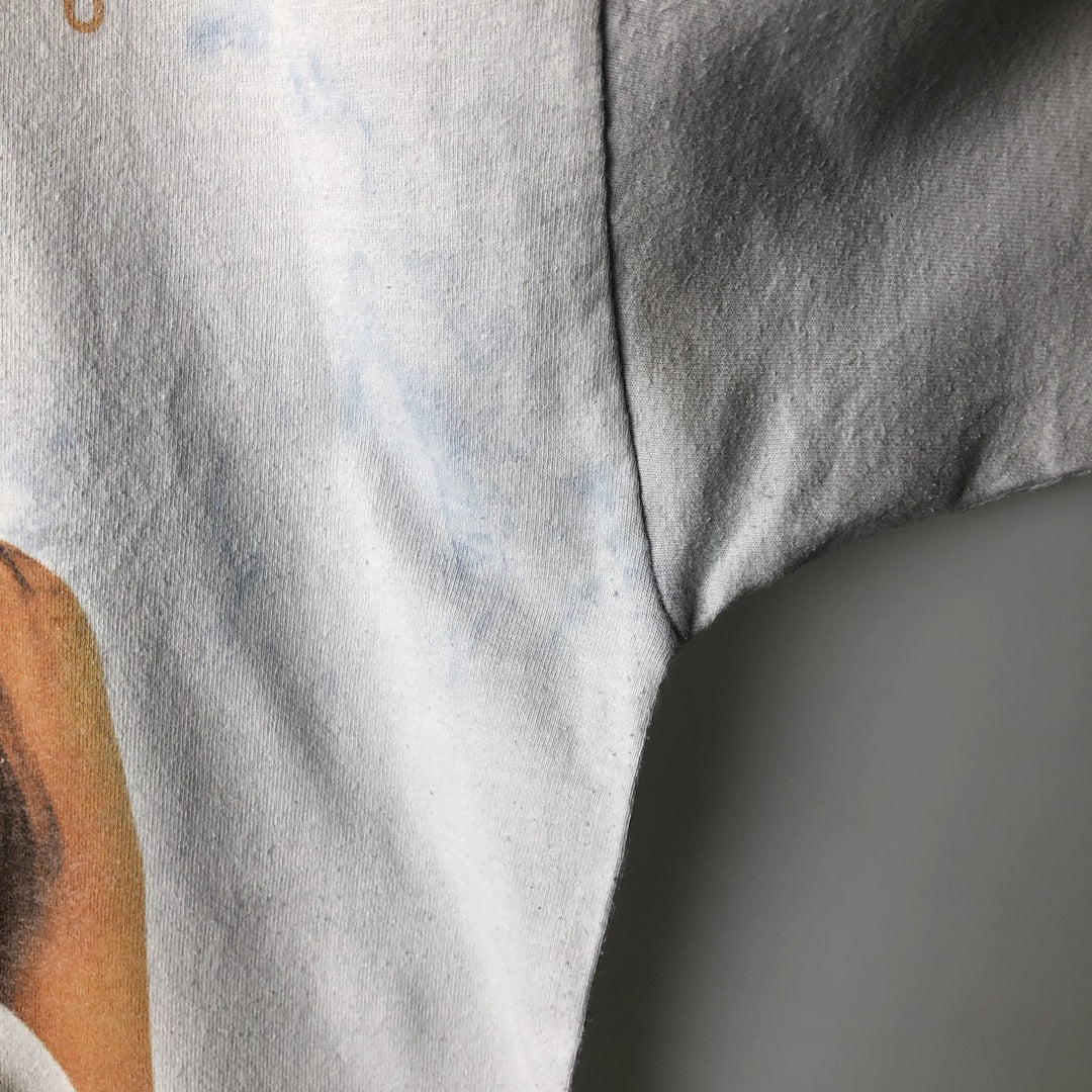 BRITNEY SPEARS Tie-dye Pattern Band T-shirt (Men's XL equivalent) unclear white type Vintage Second Hand