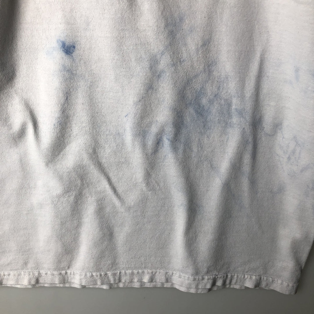 BRITNEY SPEARS Tie-dye Pattern Band T-shirt (Men's XL equivalent) unclear white type Vintage Second Hand