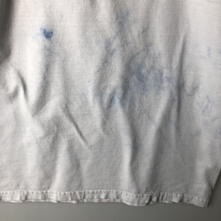 BRITNEY SPEARS Tie-dye Pattern Band T-shirt (Men's XL equivalent) unclear white type Vintage Second Hand