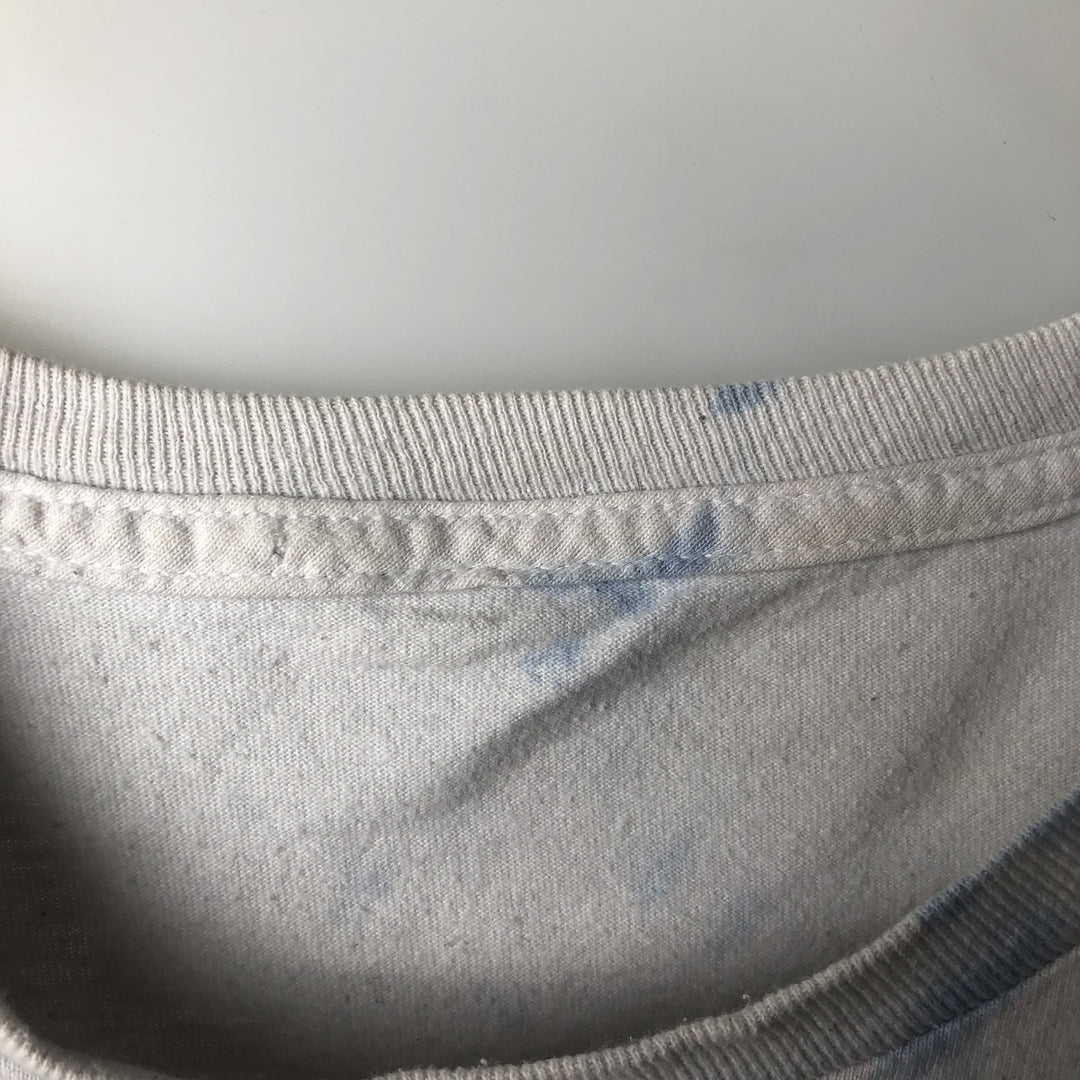 BRITNEY SPEARS Tie-dye Pattern Band T-shirt (Men's XL equivalent) unclear white type Vintage Second Hand