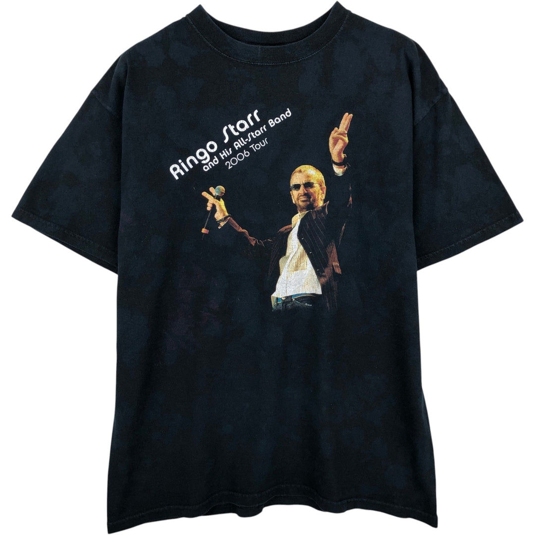 2000'S Anvil RINGO STARR Band T-shirt, Men's Size L (approx.) cotton black type Vintage Second Hand