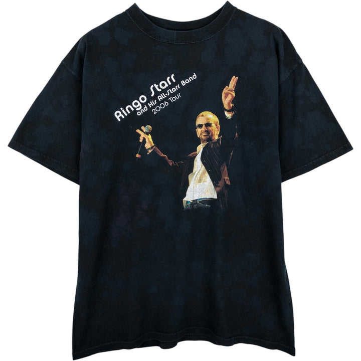 2000'S Anvil RINGO STARR Band T-shirt, Men's Size L (approx.) cotton black type Vintage Second Hand
