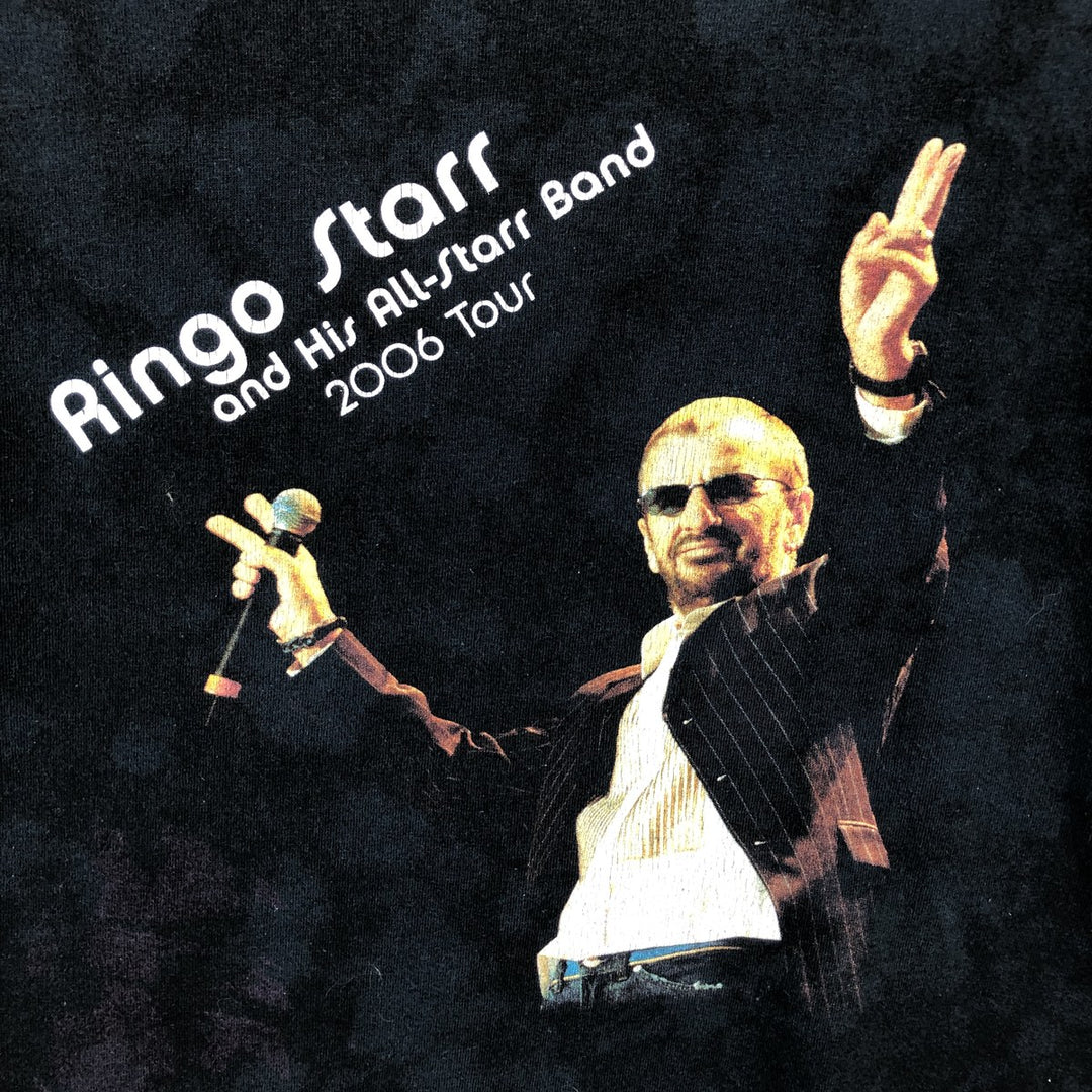 2000'S Anvil RINGO STARR Band T-shirt, Men's Size L (approx.) cotton black type Vintage Second Hand