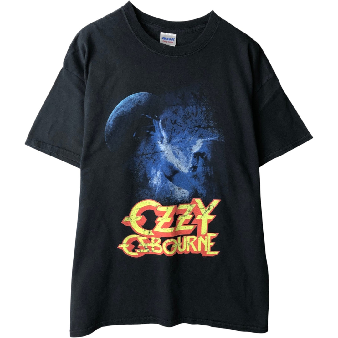Gildan Ozzy Osbourne Band T-shirt (Men's size L) cotton black type Vintage Second Hand