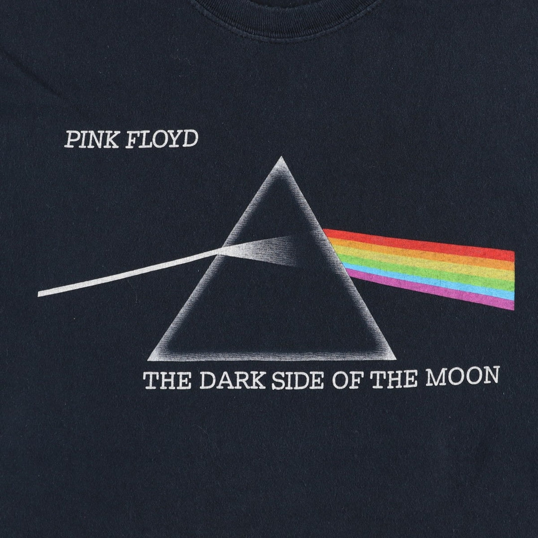 PINK FLOYD Pink Floyd Band T-shirt Band T Men's L size unclear black type Vintage Second Hand
