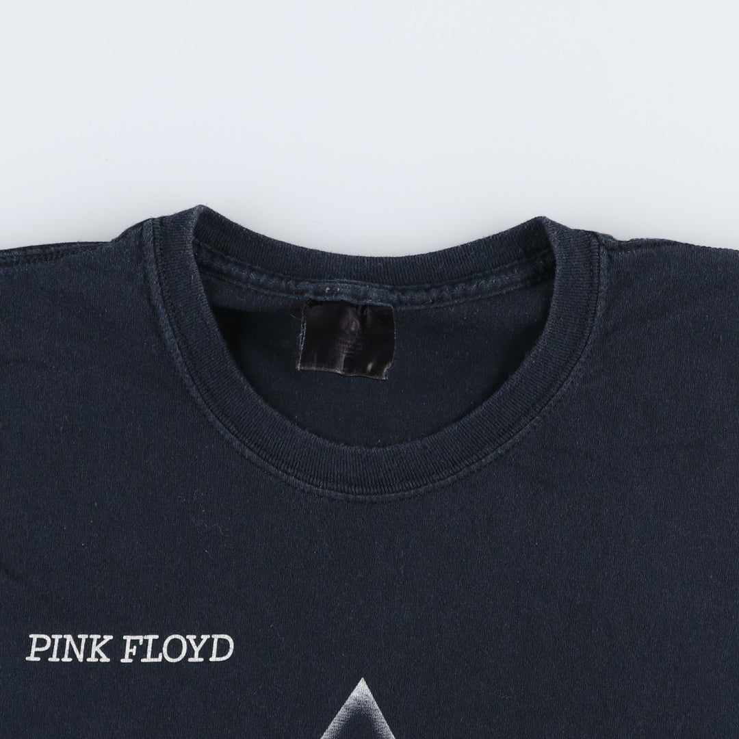 PINK FLOYD Pink Floyd Band T-shirt Band T Men's L size unclear black type Vintage Second Hand