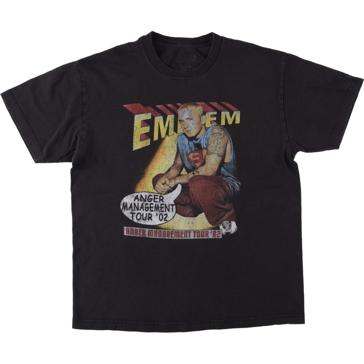 EMINEM Rap T-shirt, Men's XL unclear black type Vintage Second Hand