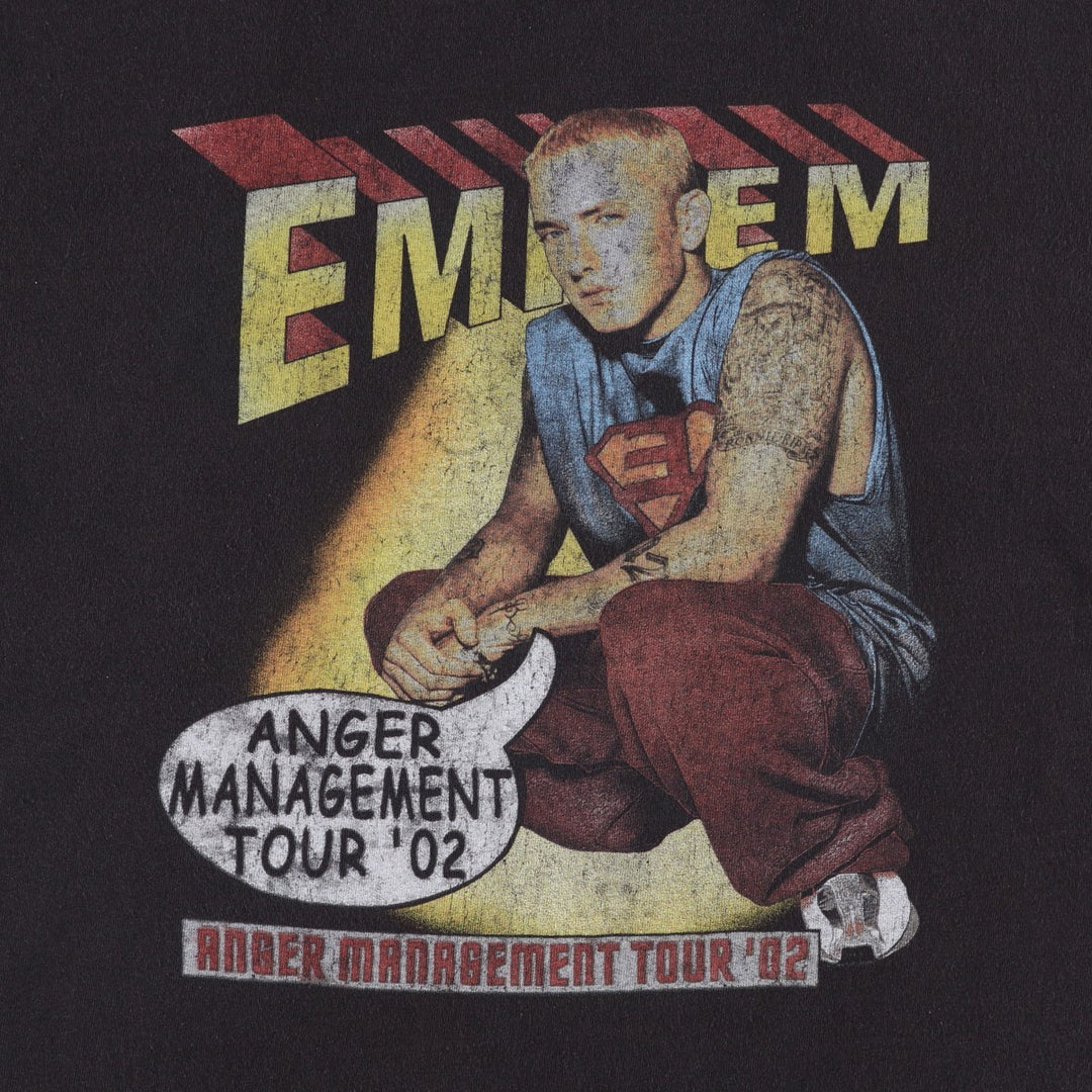 EMINEM Rap T-shirt, Men's XL unclear black type Vintage Second Hand