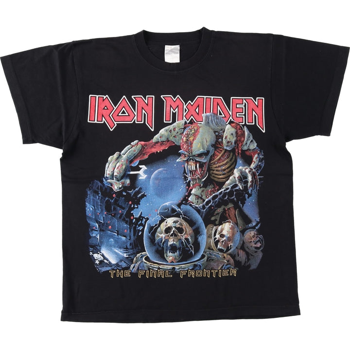 STEDMAN CLASSIC IRON MAIDEN Band T-Shirt (Men's XL equivalent) cotton black type Vintage Second Hand