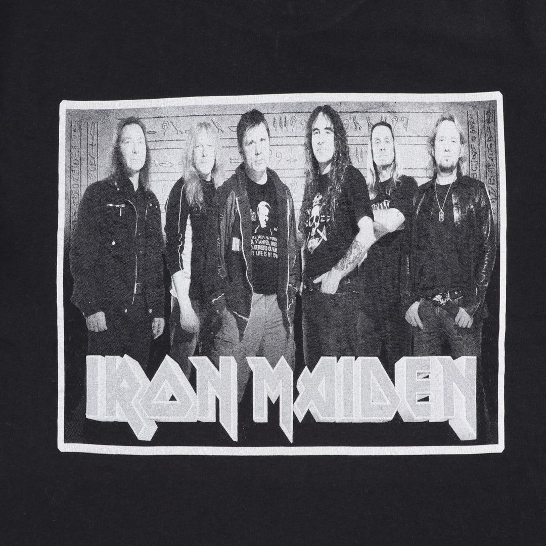 STEDMAN CLASSIC IRON MAIDEN Band T-Shirt (Men's XL equivalent) cotton black type Vintage Second Hand