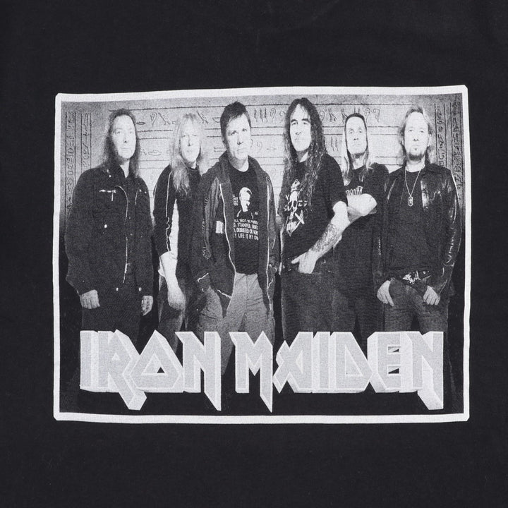 STEDMAN CLASSIC IRON MAIDEN Band T-Shirt (Men's XL equivalent) cotton black type Vintage Second Hand