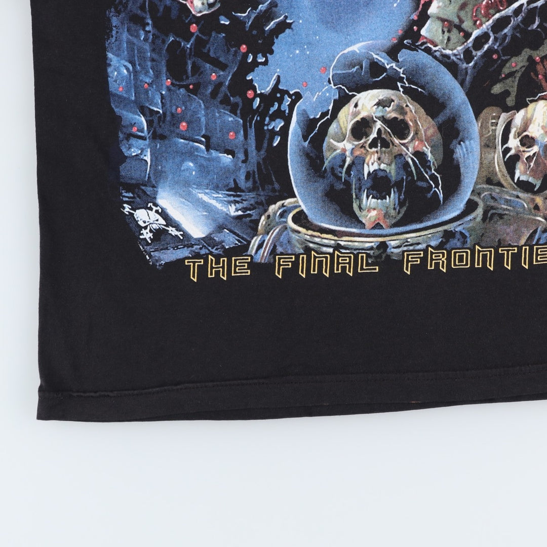 STEDMAN CLASSIC IRON MAIDEN Band T-Shirt (Men's XL equivalent) cotton black type Vintage Second Hand