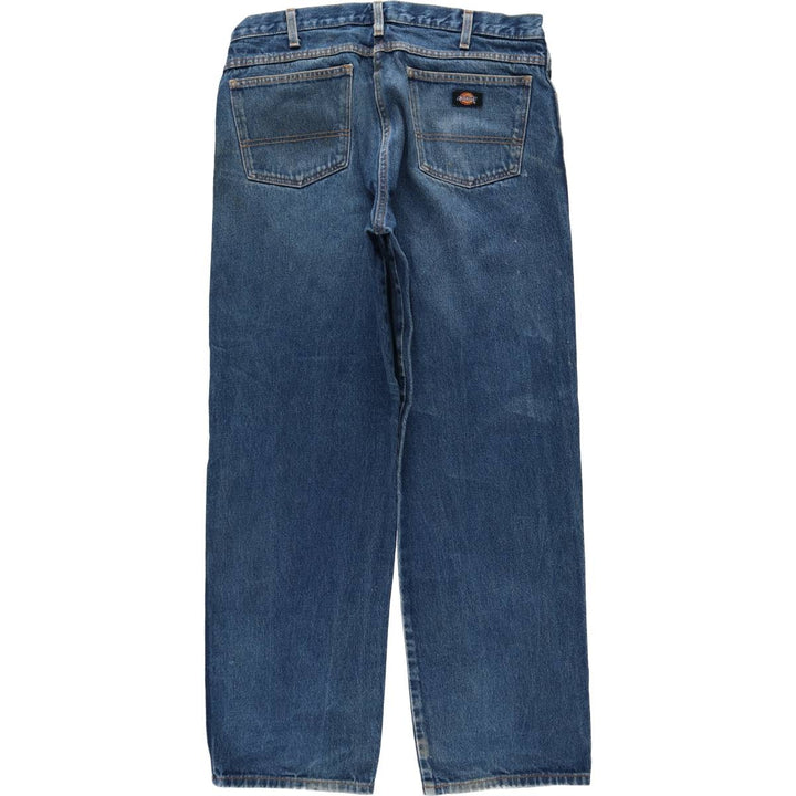 Dickies tapered denim pants for men, equivalent to w36 cotton blue type Vintage Second Hand