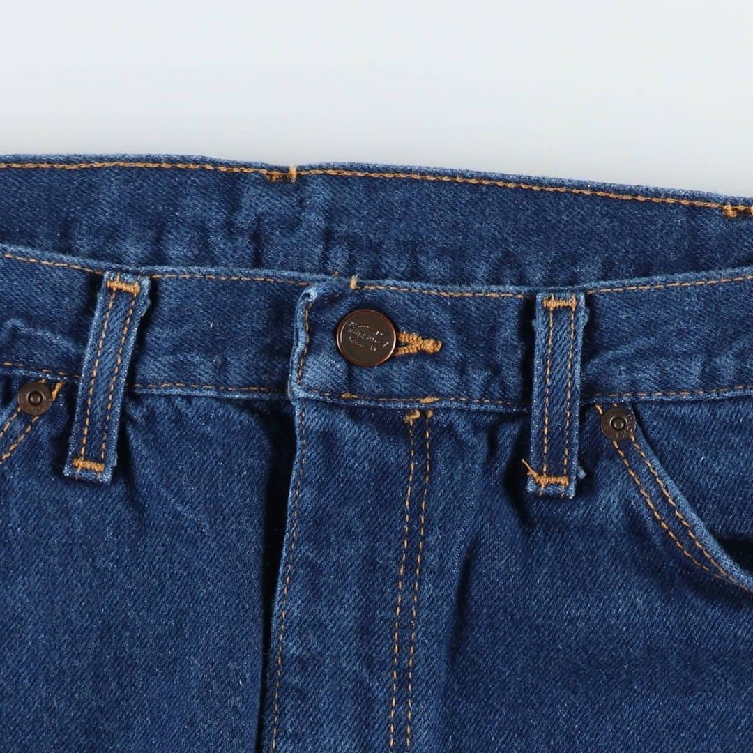 ~90'S Dickies Straight Denim Pants, Men's W34 (approx.), Vintage cotton blue type Vintage Second Hand
