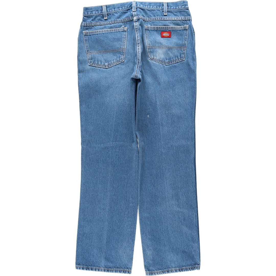 Dickies Straight Denim Pants for Men, W34 equivalent unclear blue type Vintage Second Hand