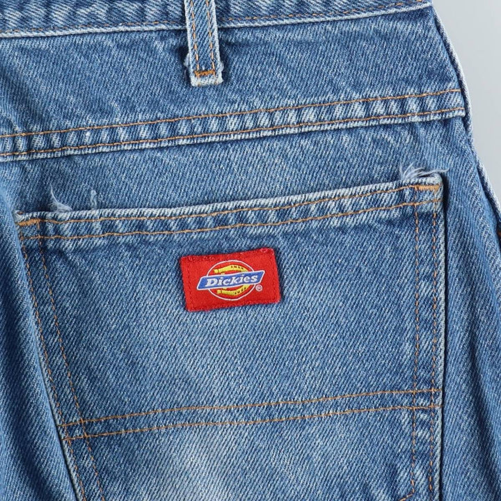 Dickies Straight Denim Pants for Men, W34 equivalent unclear blue type Vintage Second Hand