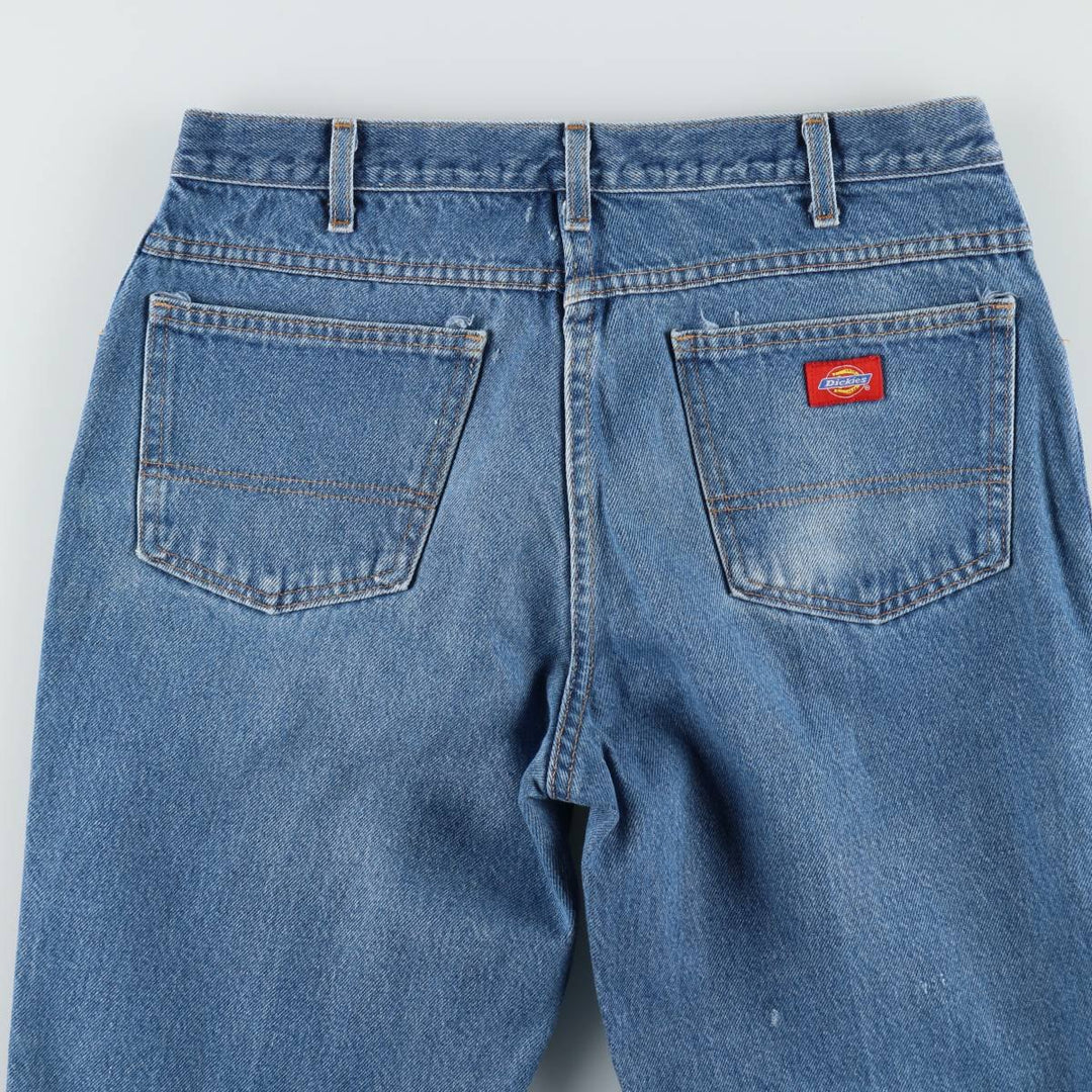 Dickies Straight Denim Pants for Men, W34 equivalent unclear blue type Vintage Second Hand