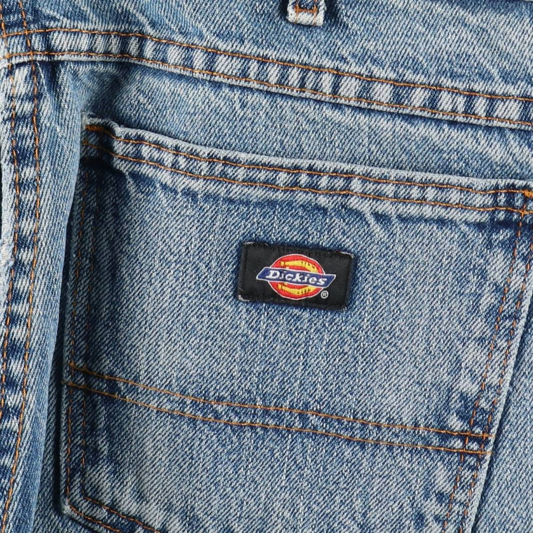 Dickies Straight Denim Pants for Men, W34 equivalent unclear blue type Vintage Second Hand