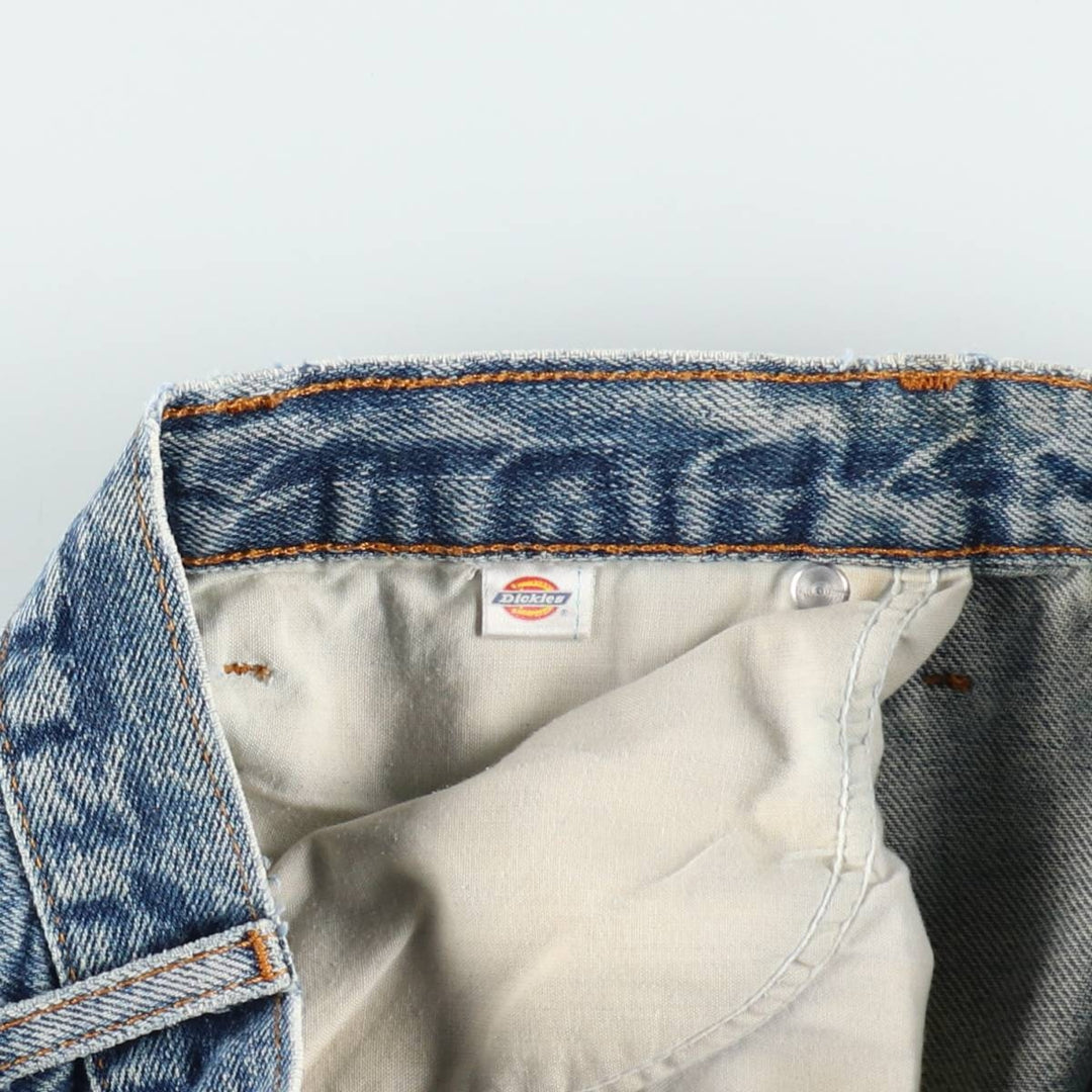 Dickies Straight Denim Pants for Men, W34 equivalent unclear blue type Vintage Second Hand