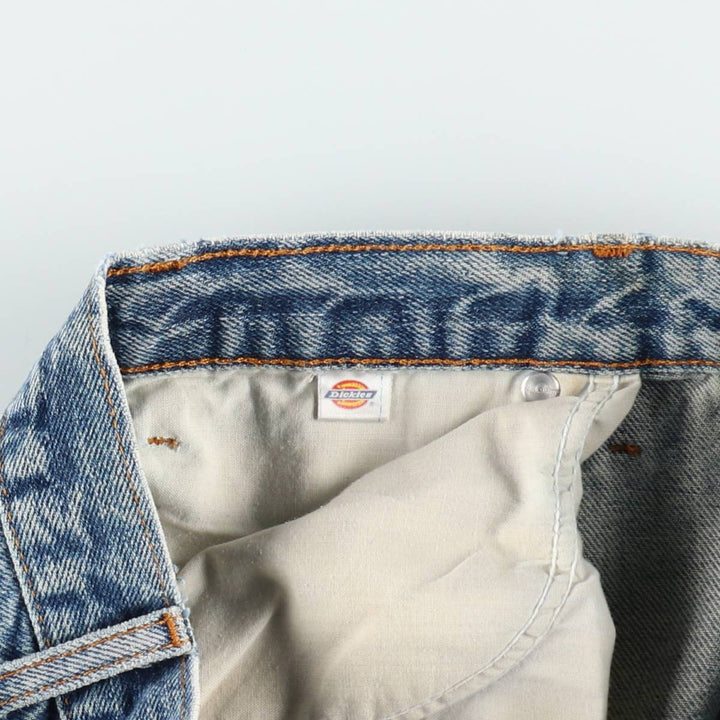 Dickies Straight Denim Pants for Men, W34 equivalent unclear blue type Vintage Second Hand