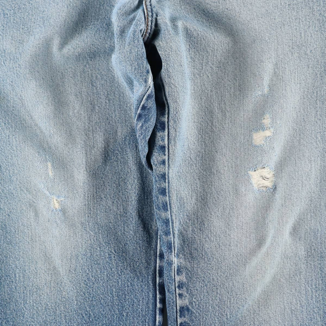 Dickies Straight Denim Pants for Men, W34 equivalent unclear blue type Vintage Second Hand