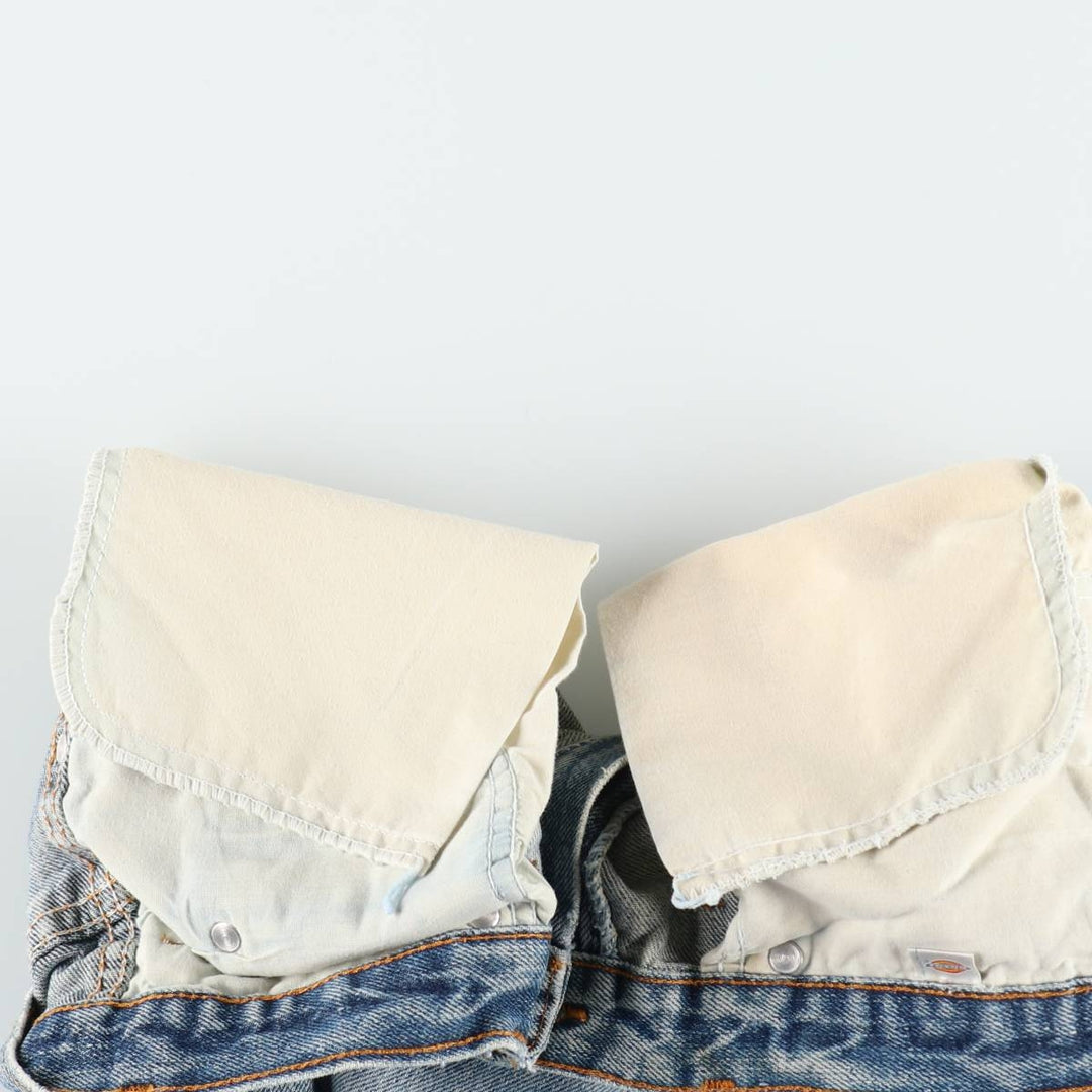 Dickies Straight Denim Pants for Men, W34 equivalent unclear blue type Vintage Second Hand
