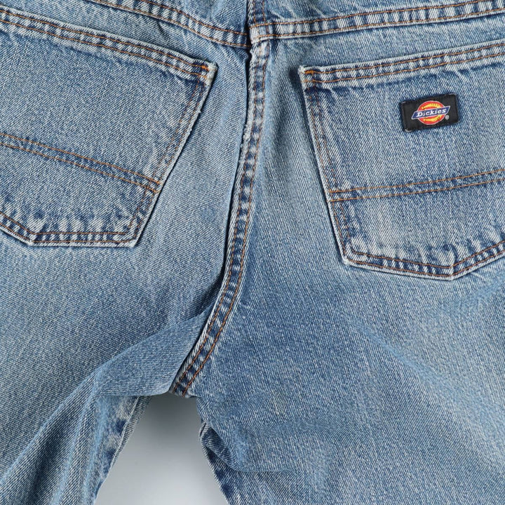 Dickies Straight Denim Pants for Men, W34 equivalent unclear blue type Vintage Second Hand