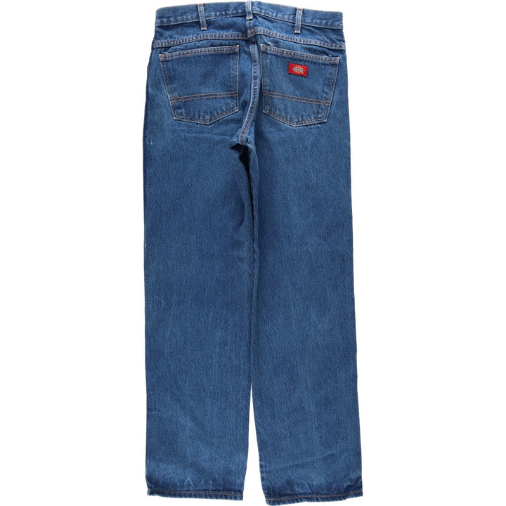 Dickies Regular Fit Straight Denim Pants, Men's, Size W33 cotton blue type Vintage Second Hand