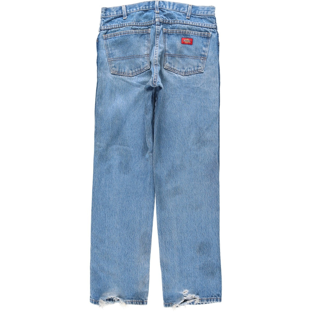 Dickies Straight Denim Pants for Men, W33 equivalent cotton blue type Vintage Second Hand