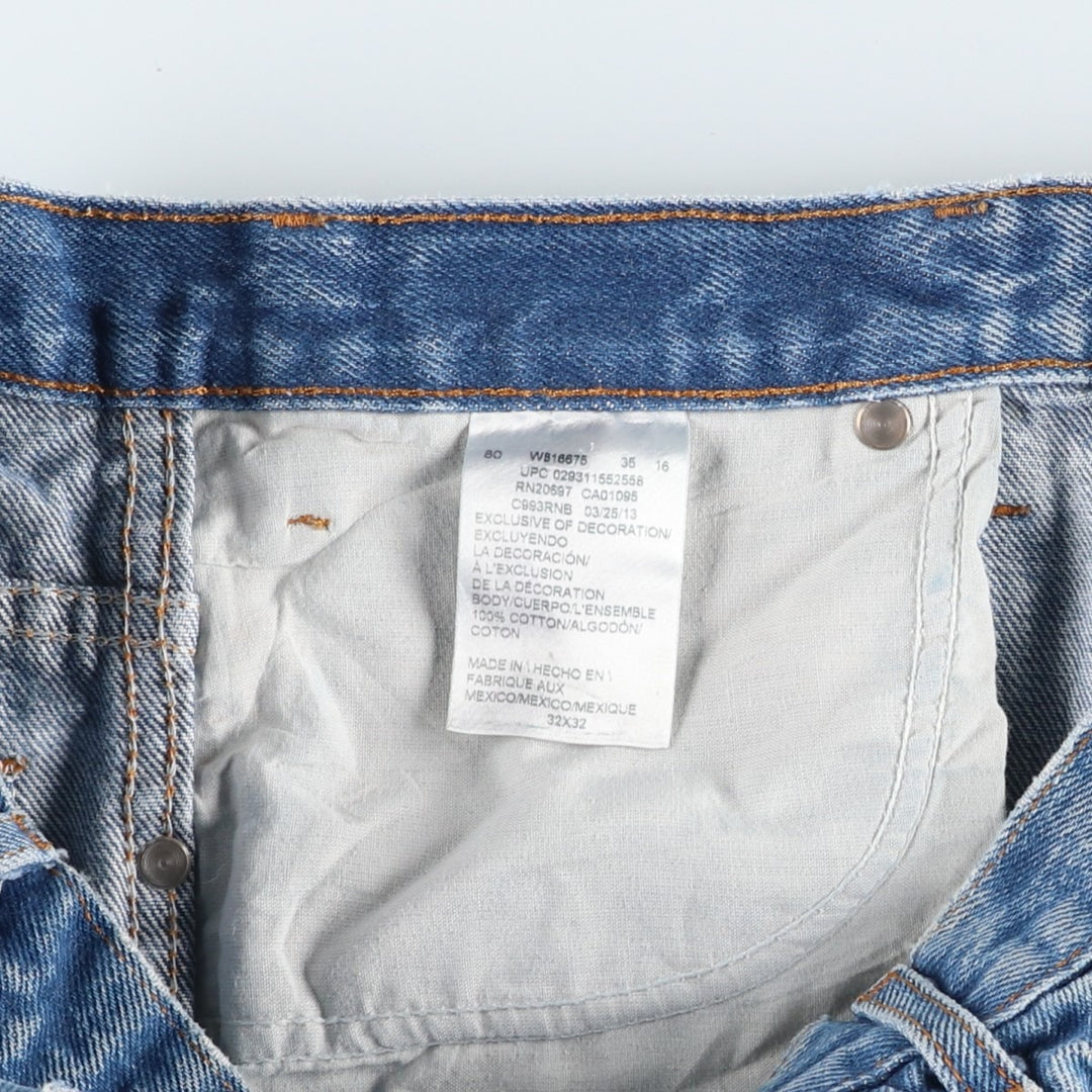 Dickies Straight Denim Pants for Men, W33 equivalent cotton blue type Vintage Second Hand