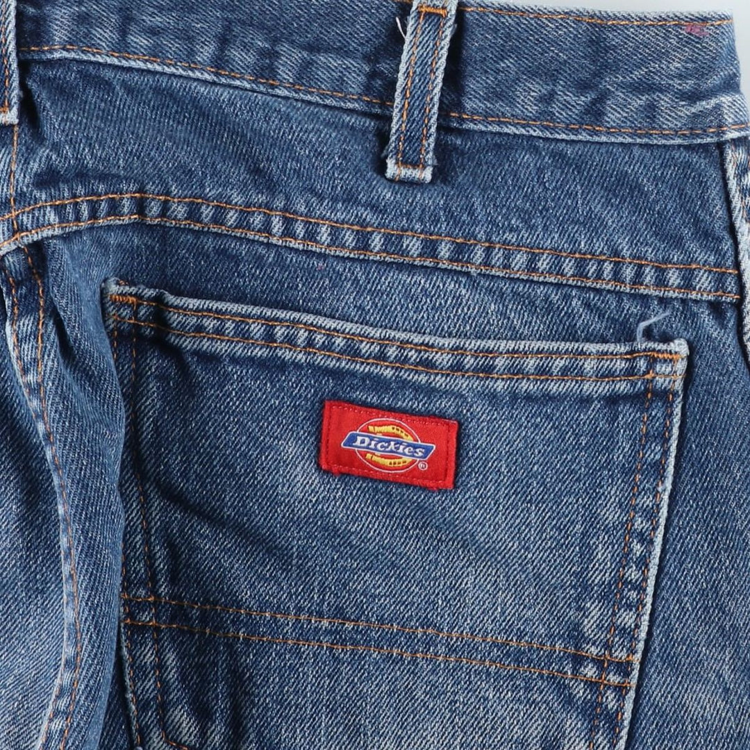 Dickies Straight Denim Pants for Men, W34 equivalent unclear blue type Vintage Second Hand