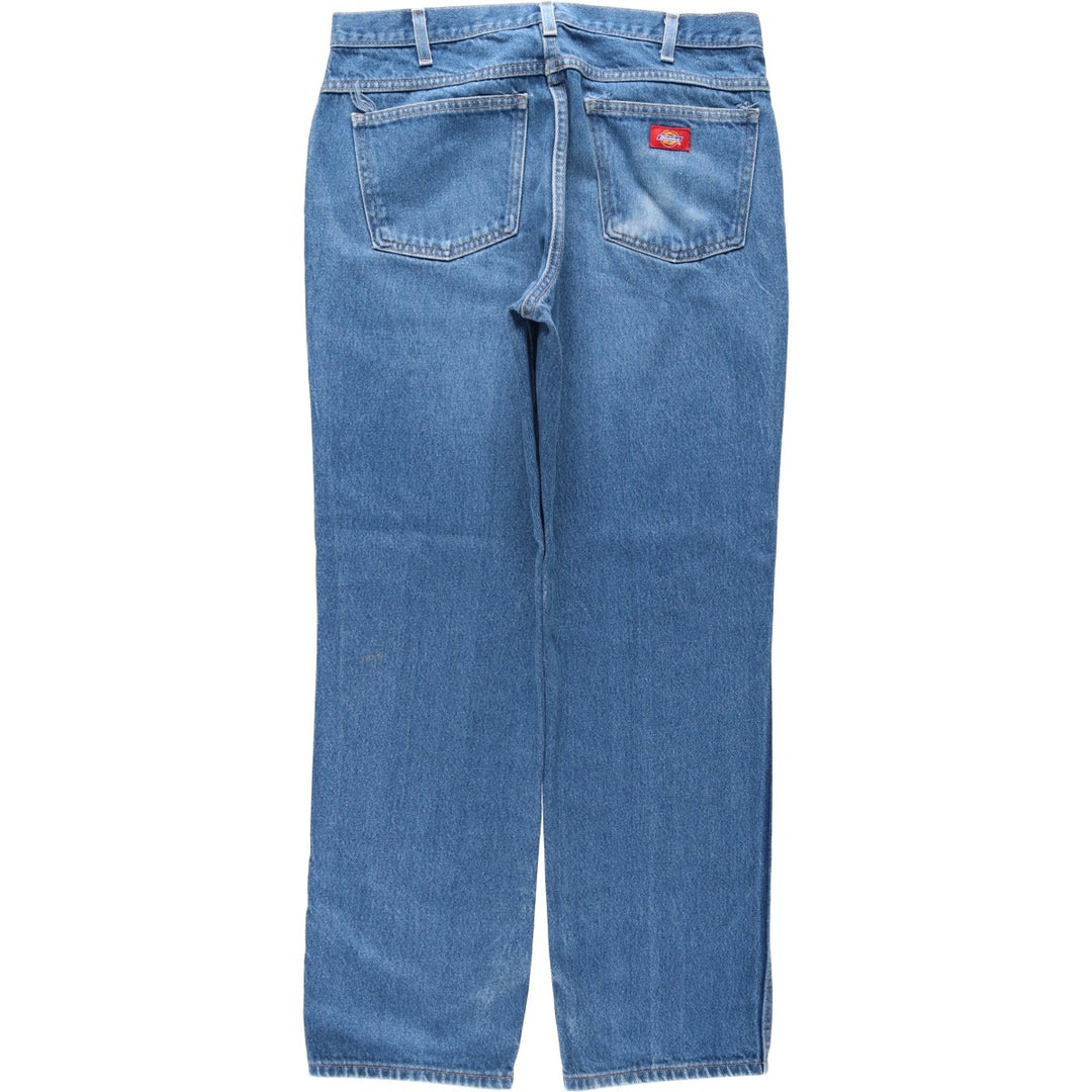 Dickies Straight Denim Pants for Men, W34 equivalent cotton blue type Vintage Second Hand