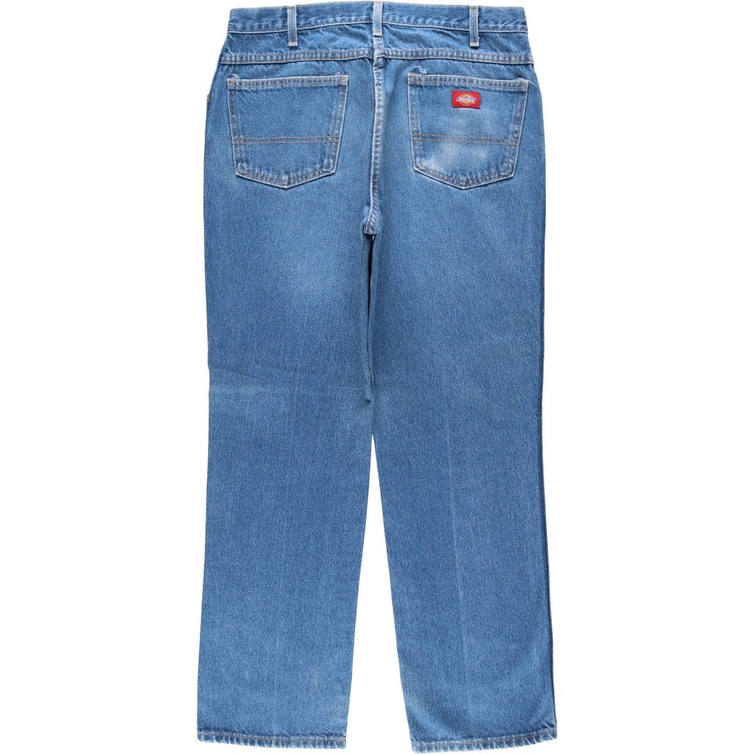 Dickies Straight Denim Pants for Men, W34 equivalent cotton Blue type light blue Vintage Second Hand