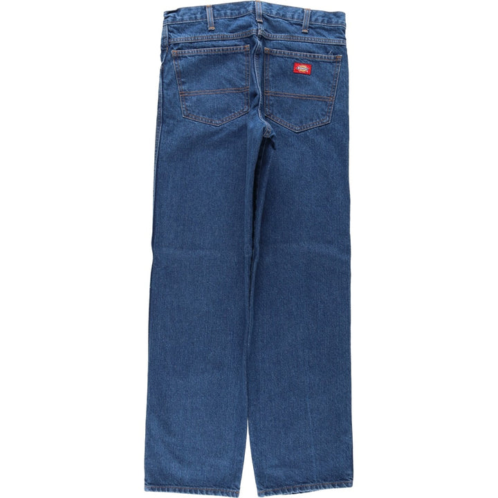 Dickies Straight Denim Pants for Men, W32 equivalent cotton blue type Vintage Second Hand