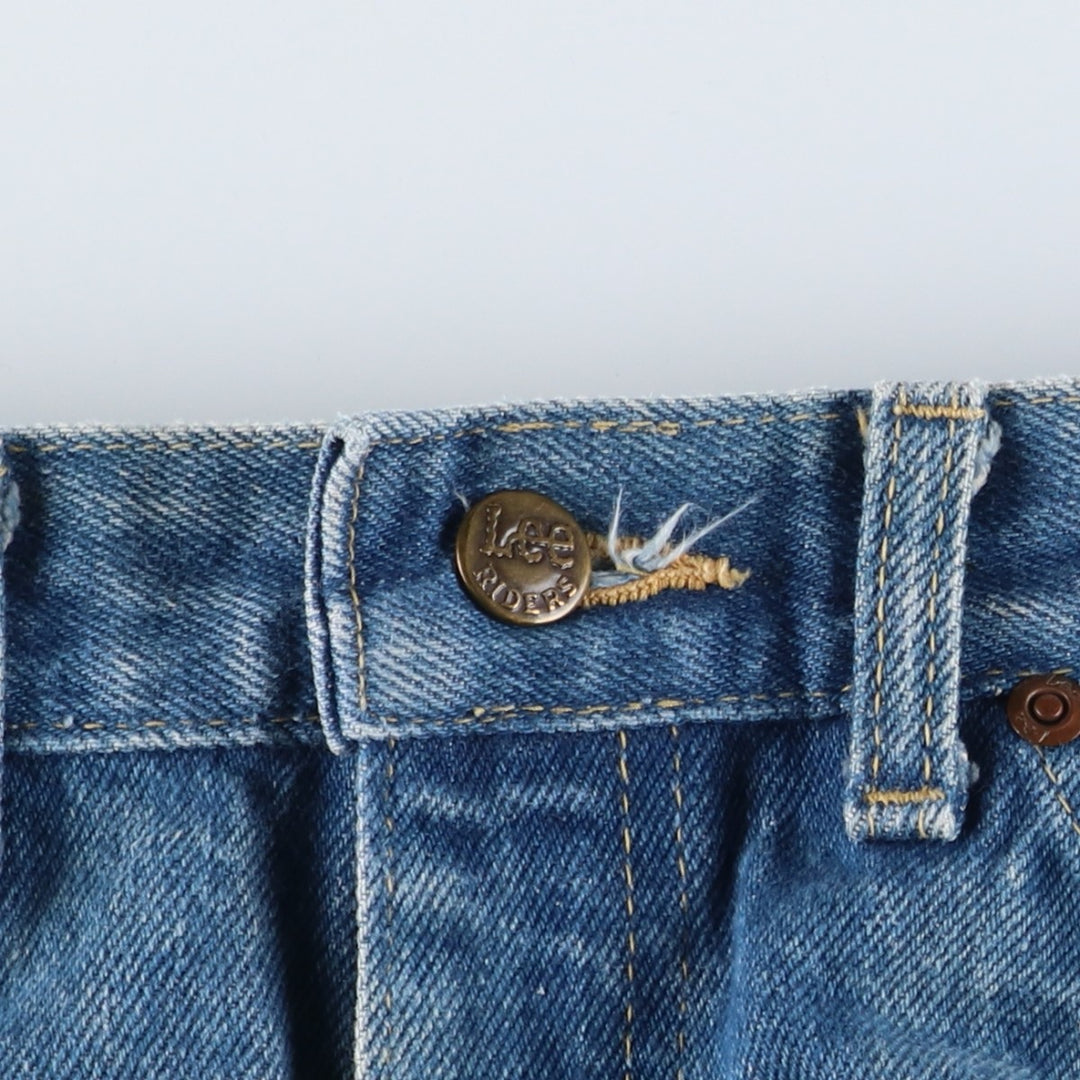 Lee Straight Denim Pants, Made in USA, Men's Size W30 (approx.) cotton blue type Vintage Second Hand