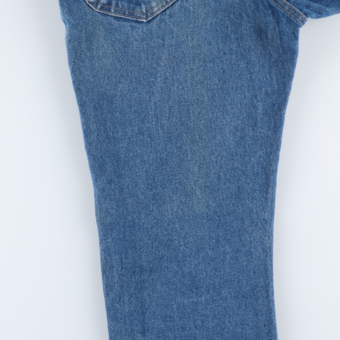 Lee Straight Denim Pants, Made in USA, Men's Size W30 (approx.) cotton blue type Vintage Second Hand