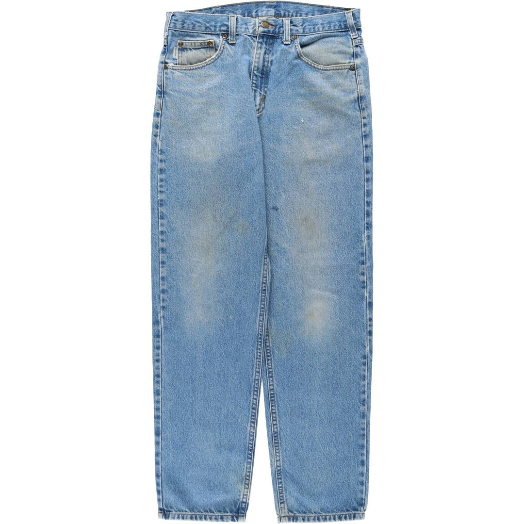 Carhartt Relaxed Fit Tapered Denim Pants for Men, W33 equivalent cotton blue type Vintage Second Hand