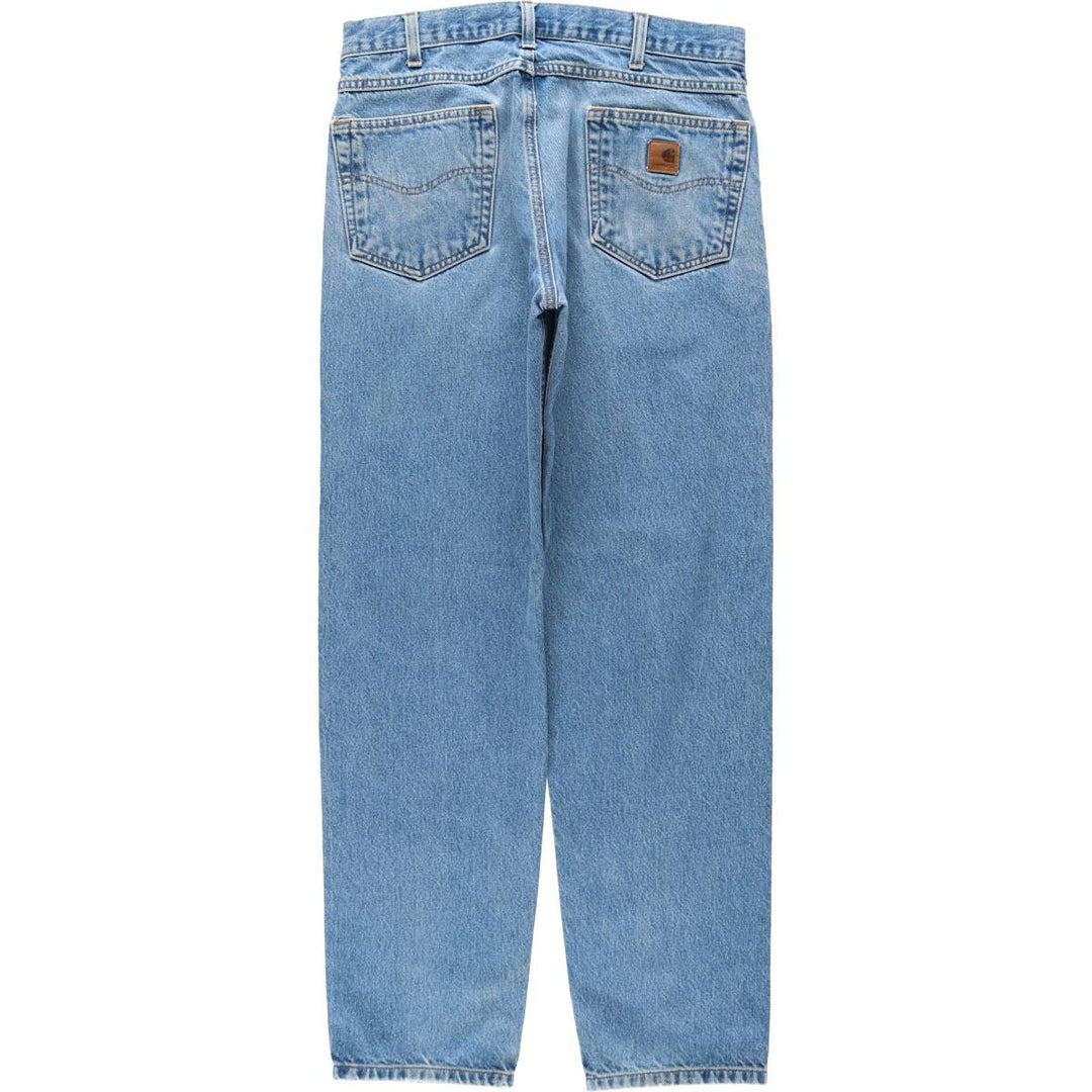 Carhartt Relaxed Fit Tapered Denim Pants for Men, W33 equivalent cotton blue type Vintage Second Hand