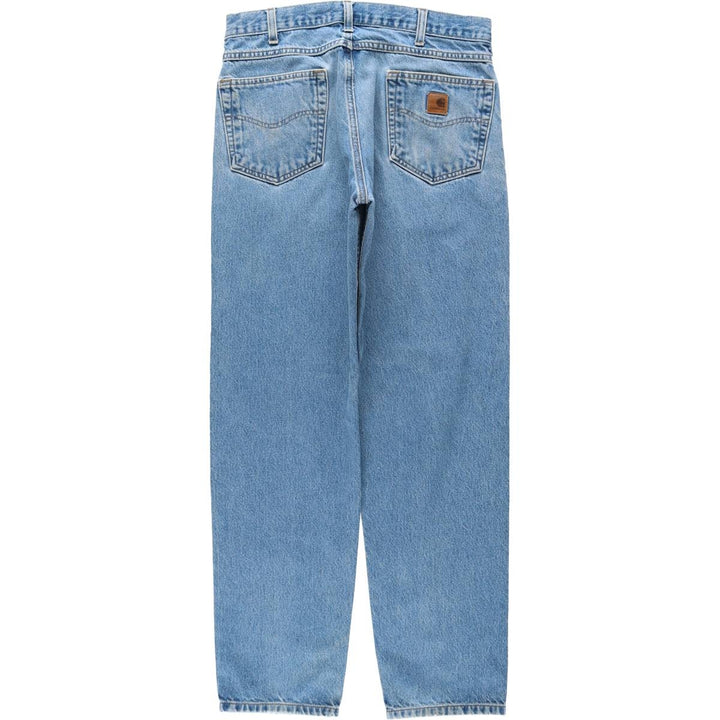 Carhartt Relaxed Fit Tapered Denim Pants for Men, W33 equivalent cotton blue type Vintage Second Hand